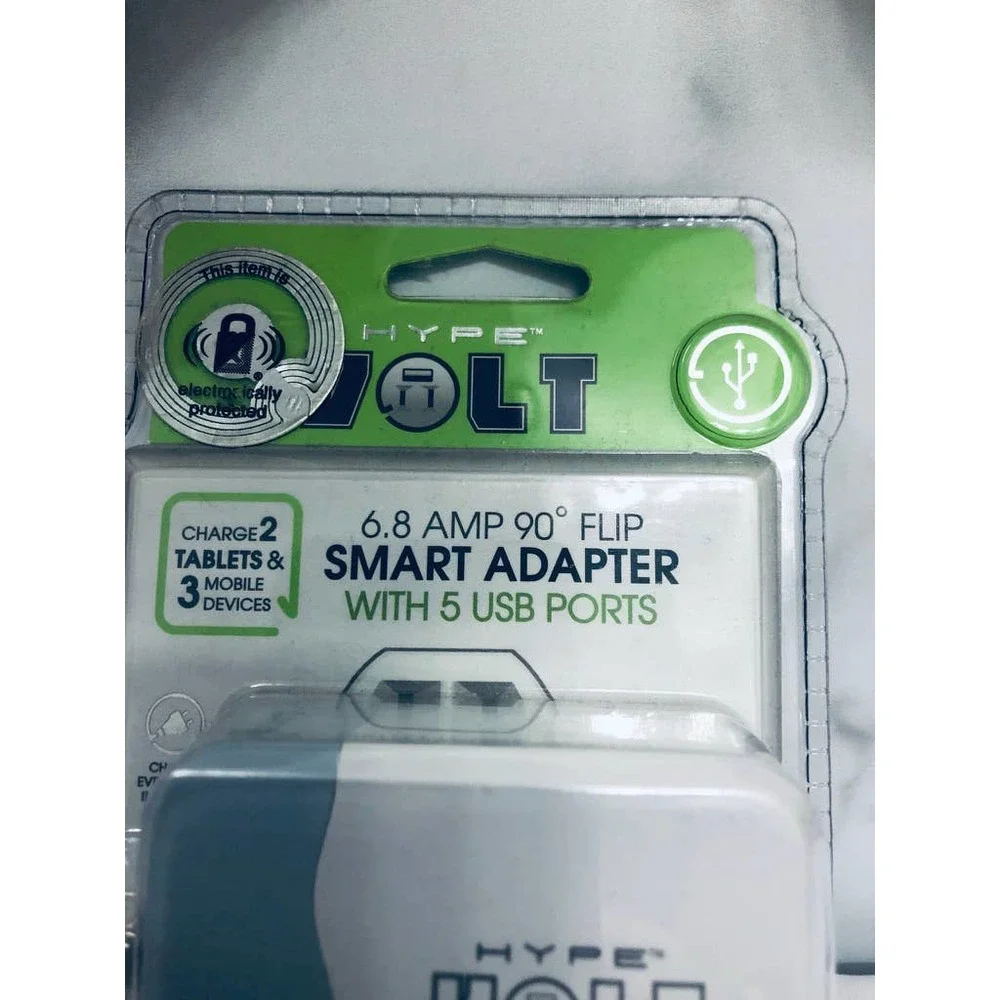 Smartphone Tablet Power Station 5 USB Port Wall Charger Outlet surge Protector